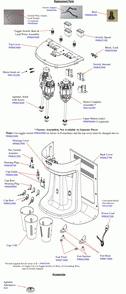 Diagram Diagram and Parts List for HMD400-A-E  Hamilton Beach Drink Mixer
